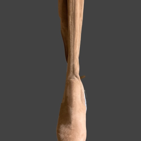 Steve Madden Light Brown Suede over the knee heeled boots - Picture 4 of 5